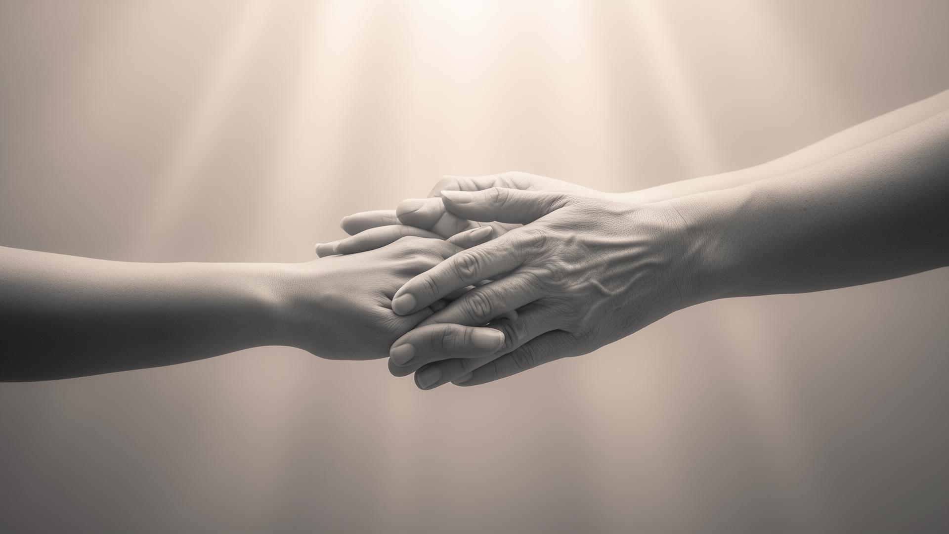 A beautiful memorial family portrait reuniting generations